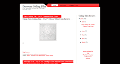 Desktop Screenshot of discountceilingtiles.blogspot.com