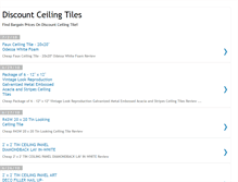Tablet Screenshot of discountceilingtiles.blogspot.com