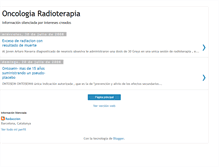 Tablet Screenshot of oncologia-radioterapia.blogspot.com