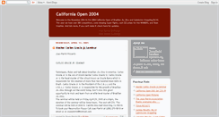 Desktop Screenshot of californiaopen.blogspot.com