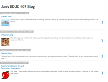 Tablet Screenshot of janseduc407blog.blogspot.com