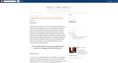 Desktop Screenshot of killthespill.blogspot.com