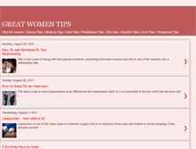 Tablet Screenshot of greatwomentips.blogspot.com