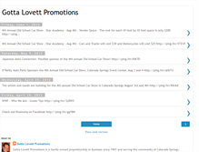 Tablet Screenshot of gottalovettpromotions.blogspot.com