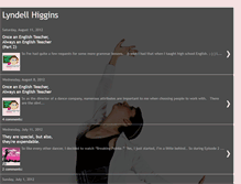 Tablet Screenshot of lyndellhiggins.blogspot.com