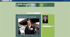 Desktop Screenshot of georgephillipsforcongress.blogspot.com