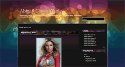 Desktop Screenshot of abigailclancynude.blogspot.com