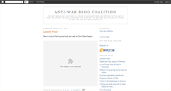 Desktop Screenshot of antiwarblogcoalition.blogspot.com