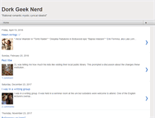 Tablet Screenshot of dorkgeeknerd.blogspot.com