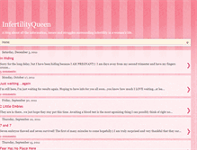 Tablet Screenshot of infertilityqueen.blogspot.com