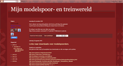 Desktop Screenshot of mijnmodelspoor-entreinwereld.blogspot.com