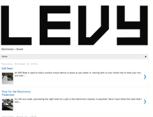 Tablet Screenshot of levysounddesign.blogspot.com