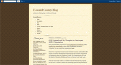 Desktop Screenshot of howardcountyblog.blogspot.com