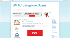 Desktop Screenshot of bmtcbangalore.blogspot.com