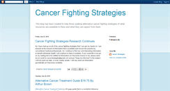 Desktop Screenshot of cancer-fighting-strategies.blogspot.com