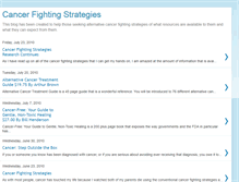 Tablet Screenshot of cancer-fighting-strategies.blogspot.com