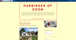 Desktop Screenshot of harbingerofdoomblog.blogspot.com