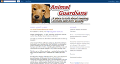 Desktop Screenshot of animalguardians.blogspot.com