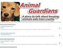 Tablet Screenshot of animalguardians.blogspot.com