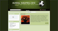 Desktop Screenshot of copadelmundosudafrica-2010.blogspot.com