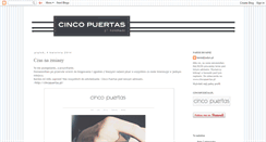 Desktop Screenshot of cincopuertas-kasia.blogspot.com