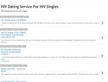 Tablet Screenshot of hivdatingservice.blogspot.com