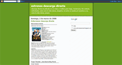 Desktop Screenshot of estrenosdescargadirecta.blogspot.com