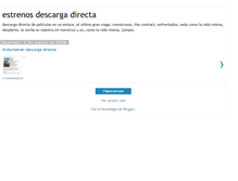 Tablet Screenshot of estrenosdescargadirecta.blogspot.com