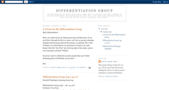 Desktop Screenshot of differentiationgroup.blogspot.com