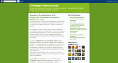 Desktop Screenshot of oncologiapersonalizada.blogspot.com