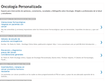 Tablet Screenshot of oncologiapersonalizada.blogspot.com