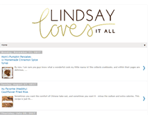 Tablet Screenshot of lindsaylovesitall.blogspot.com