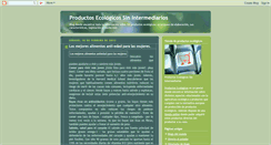 Desktop Screenshot of productosecologicossinintermediarios.blogspot.com