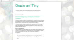 Desktop Screenshot of oracleandting.blogspot.com