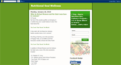 Desktop Screenshot of nutritionalsoul.blogspot.com