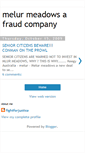 Mobile Screenshot of melurmeadowsfraudsters.blogspot.com