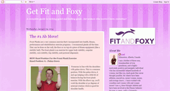 Desktop Screenshot of getfitandfoxy.blogspot.com