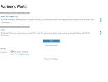 Tablet Screenshot of marinersworld.blogspot.com