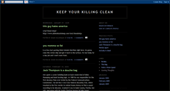 Desktop Screenshot of keepyourkillingclean.blogspot.com