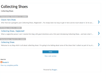 Tablet Screenshot of collectingshoes.blogspot.com