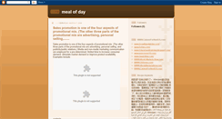 Desktop Screenshot of mealoftoday.blogspot.com