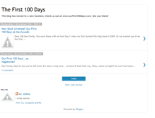 Tablet Screenshot of hisfirst100.blogspot.com