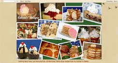 Desktop Screenshot of coleensrecipes.blogspot.com