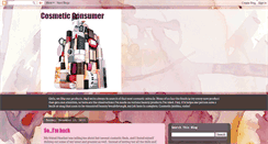 Desktop Screenshot of cosmeticconsumer.blogspot.com