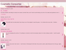 Tablet Screenshot of cosmeticconsumer.blogspot.com