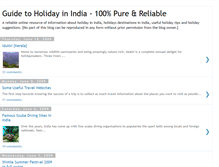 Tablet Screenshot of indiaholidayguide.blogspot.com