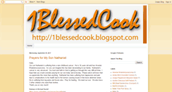 Desktop Screenshot of 1blessedcook.blogspot.com