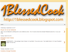 Tablet Screenshot of 1blessedcook.blogspot.com