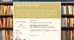 Desktop Screenshot of biblicalarchaeologyorguk.blogspot.com