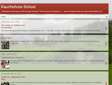 Tablet Screenshot of kaurihohoreschool.blogspot.com